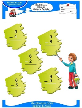 Çocuklar İçin toplam işlemi yaprak testleri 